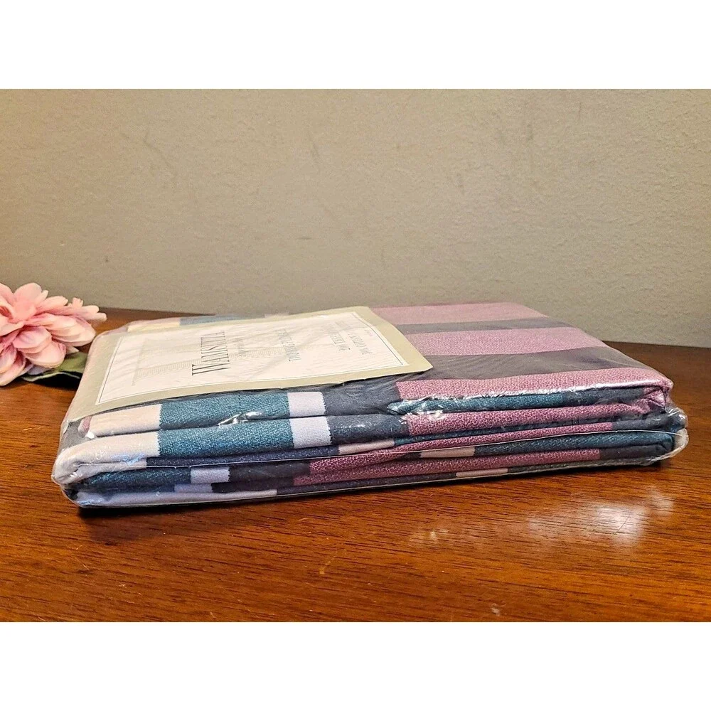 2 Wamsutta Supercale Plus King Pillowcases Tyler Plaid Hunter Green USA SEALED